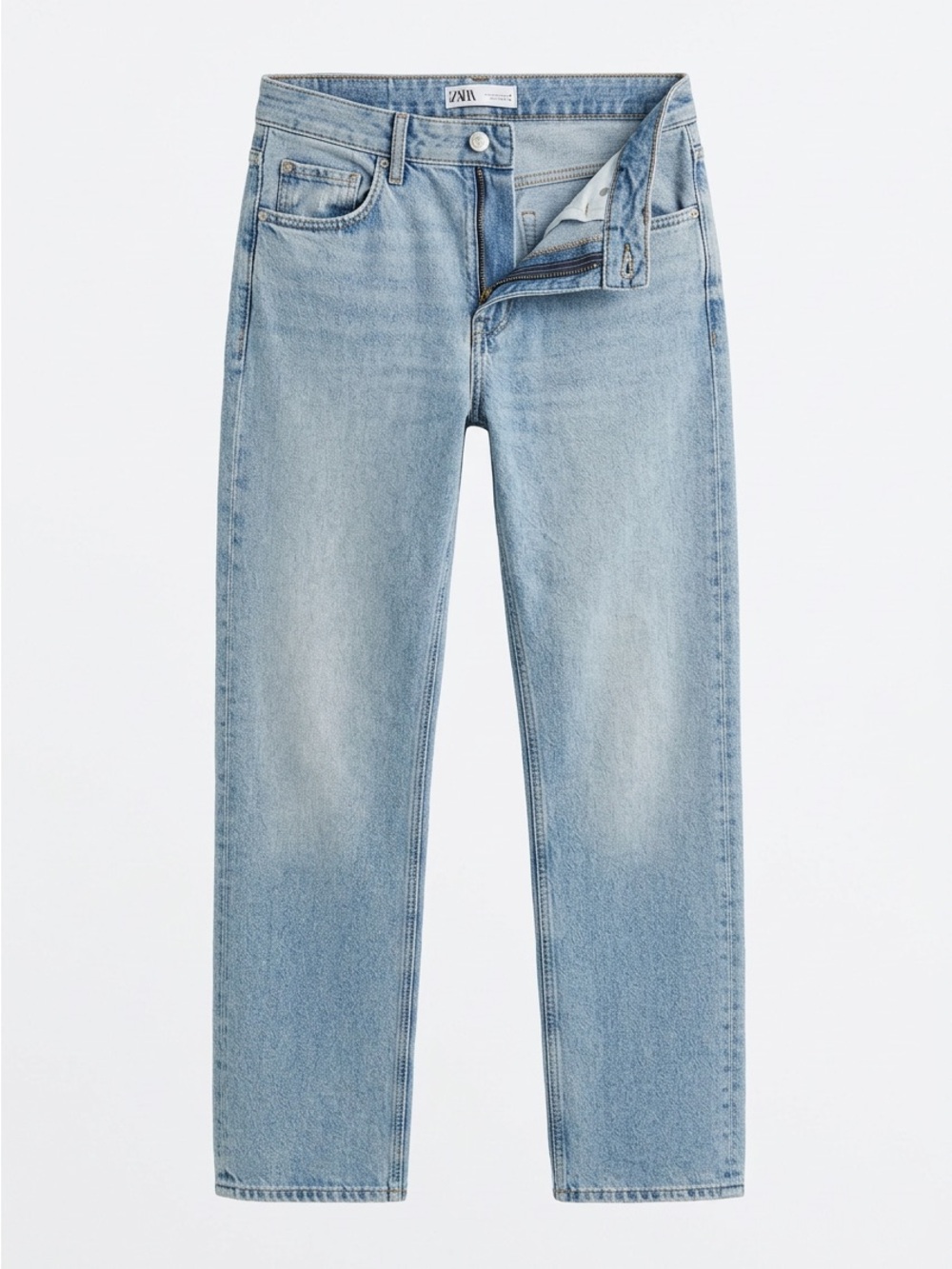 Zara Light Blue Straight Leg Men’s Jeans